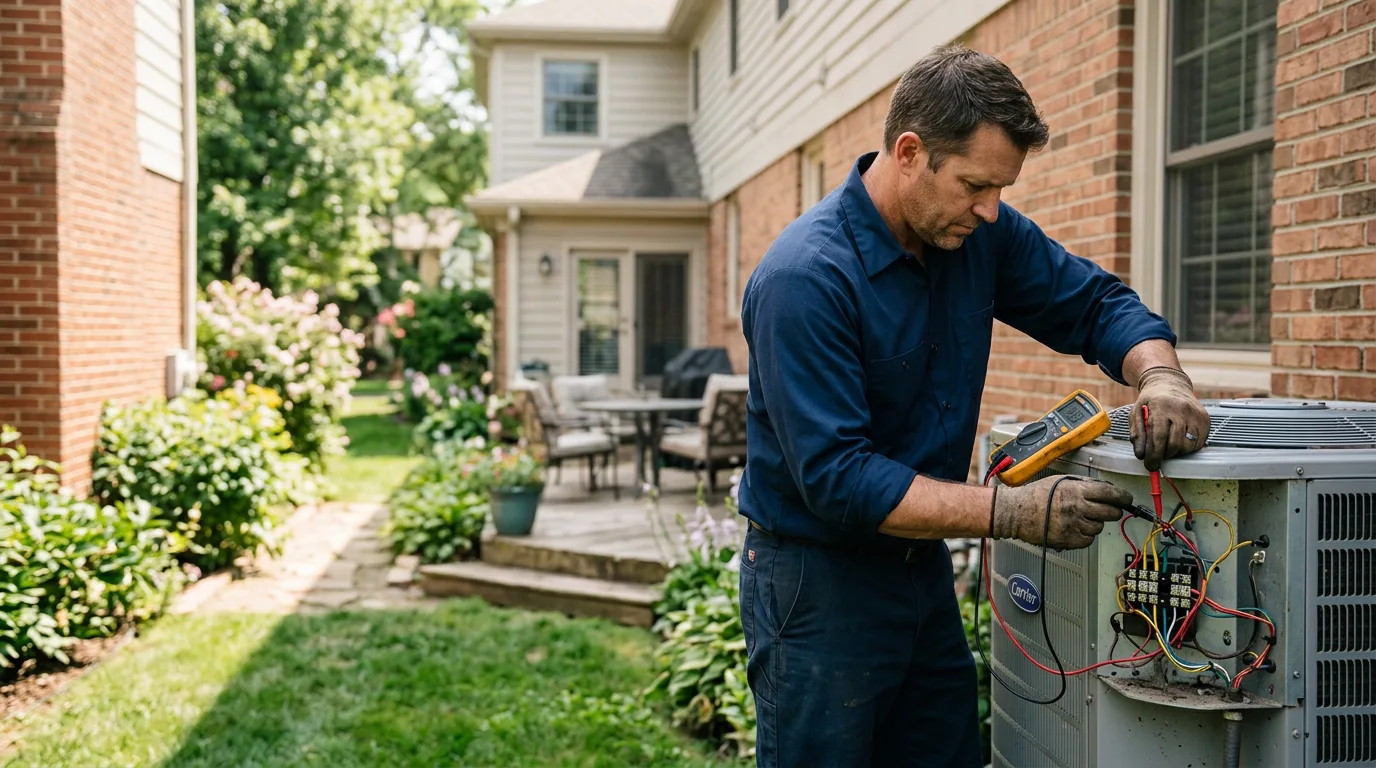 HVAC technician working near Arlington, TN